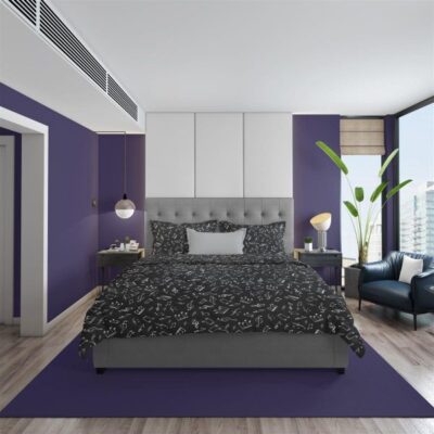 DIMcol ΣΕΝΤΟΝΙΑ ΕΜΠΡΙΜΕ ΣΕΤ 4 τεμ Πεντάγραμμο 447 220X240 Black 70/30 Cott/Pol