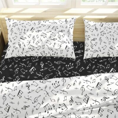 DIMcol ΠΑΠΛΩΜΑ ΕΜΠΡΙΜΕ Πεντάγραμμο Multi 444 160X240 Black-White 70/30 Cott/Pol - Image 2
