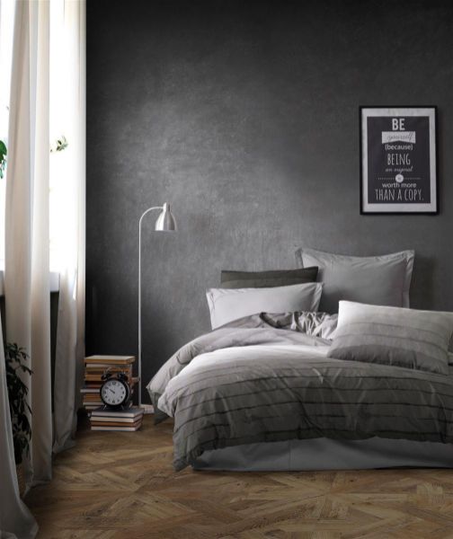 DIMcol Πάπλωμα Εμπριμέ Shades of Grey 485 220X240 Grey 70/30 Cott/Pol