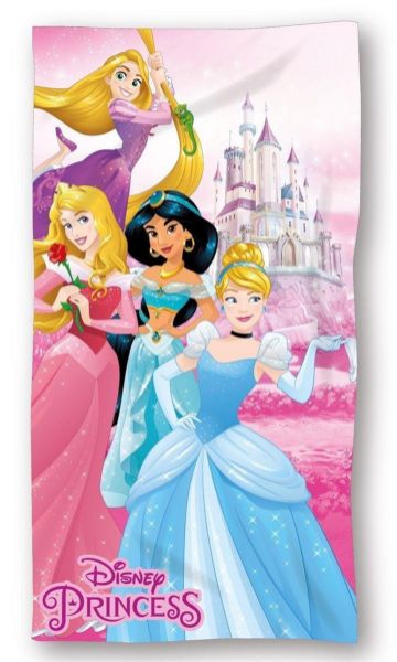 Disney Home Πετσέτα Θαλάσσης Quick Dry Disney Home Princess 30 70X140 Pink 100% Microfiber