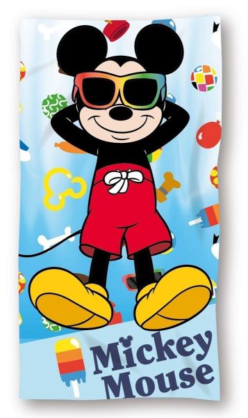 Disney Home Πετσέτα Θαλάσσης Quick Dry Disney Home Mickey 01 70X140 Sky Blue 100% Microfiber
