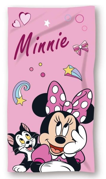 Disney Home Πετσέτα Θαλάσσης Quick Dry Disney Home Minnie 98 70X140 Pink 100% Microfiber