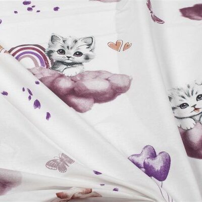 DIMcol Πάνα Χασέ bebe Kitten 561 80X80 Mauve 100% Cotton