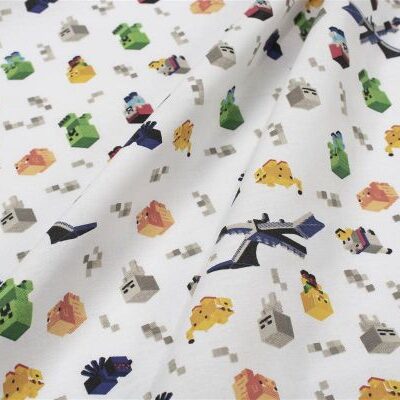 DIMcol Πάνα Χασέ bebe Minecraft 565 80X80 White-Multi 100% Cotton