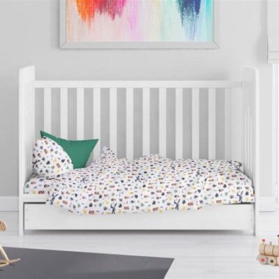 DIMcol Πάπλωμα Εμπριμέ bebe Minecraft 566 120X160 White-Grey 100% Cotton