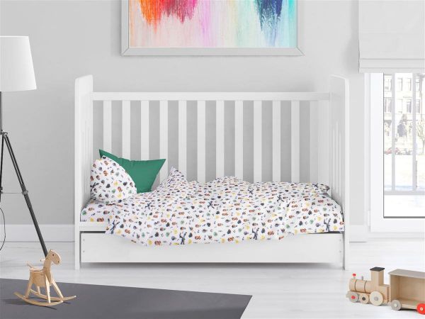 DIMcol Πάπλωμα Εμπριμέ bebe Minecraft 566 120X160 White-Grey 100% Cotton