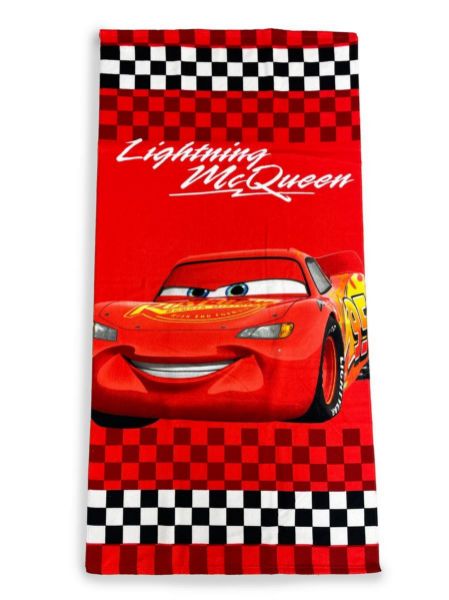 Disney Home Πετσέτα Θαλάσσης Quick Dry Disney Home Cars 21 70X140 Red 100% Microfiber