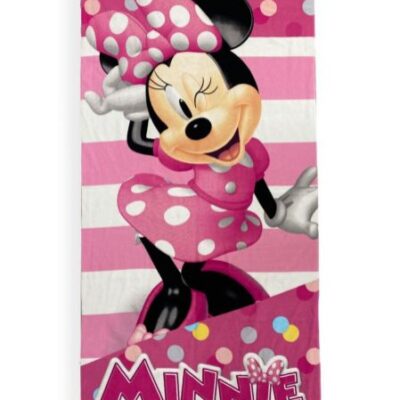 Disney Home Πετσέτα Θαλάσσης Quick Dry Disney Home Minnie 26 70X140 Pink 100% Microfiber
