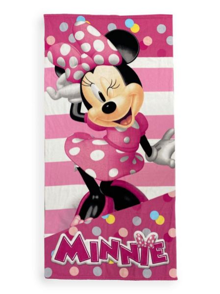 Disney Home Πετσέτα Θαλάσσης Quick Dry Disney Home Minnie 26 70X140 Pink 100% Microfiber