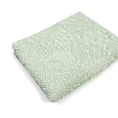 DIMcol Κουβέρτα Πικέ bebe Μονόχρωμη 80X110 Φυστικί 100% Cotton
