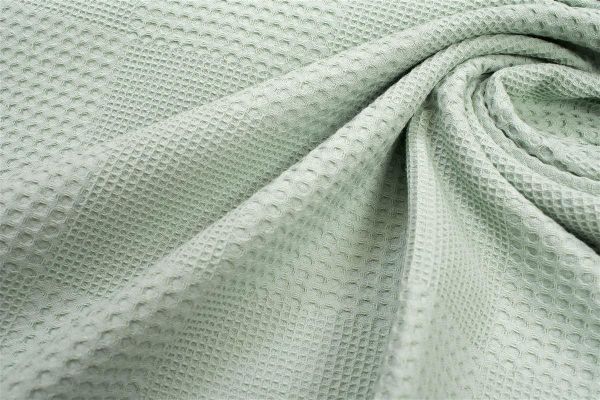 DIMcol Κουβέρτα Πικέ bebe Μονόχρωμη 80X110 Φυστικί 100% Cotton - Image 2
