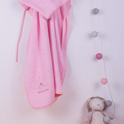 DIMcol ΚΑΠΑ ΒΡΕΦ Cotton 100% 75X85 PRINCESS 35 ΡΟΖ - Image 2