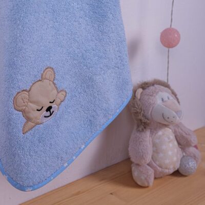 DIMcol ΚΑΠΑ ΒΡΕΦ Cotton 100% 75X85 SLEEPING BEARS CUB 13 ΣΙΕΛ - Image 3
