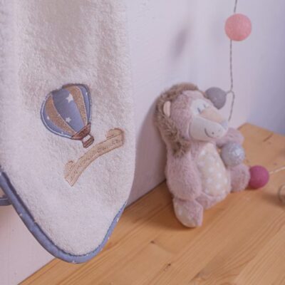 DIMcol ΚΑΠΑ ΒΡΕΦ Cotton 100% 75X85 ΑΕΡΟΣΤΑΤΟ 01 ΕΚΡΟΥ/ΓΚΡΙ - Image 3