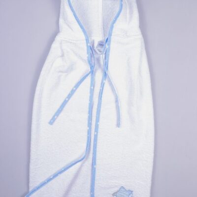DIMcol ΚΑΠΑ ΒΡΕΦ Cotton 100% 75X85 ΑΣΤΕΡΙ 127 ΛΕΥΚΟ/ΣΙΕΛ