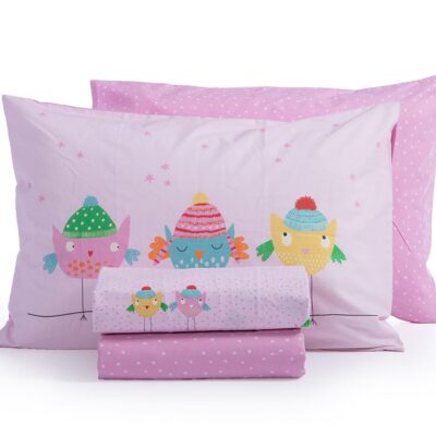 NEF-NEF ΠΑΙΔΙΚΑ ΣΕΤ ΣΕΝΤΟΝΙΑ ΜΟΝΑ TWEET SO SWEET-LOVELY 170Χ260, 100% BAMBAKI - Image 2