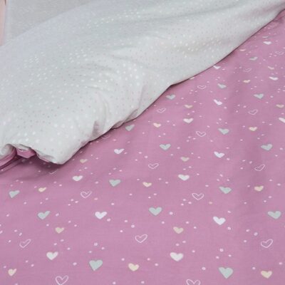 NEF-NEF ΠΑΙΔΙΚΑ ΣΕΤ ΣΕΝΤΟΝΙΑ ΜΟΝΑ HEARTS LOOK 170Χ260, 100% BAMBAKI - Image 4