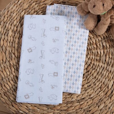 NEF-NEF ΒΡΕΦΙΚΑ ΣΕΤ ΣΕΝΤΟΝΙΑ ΛΙΚΝΟΥ FAVORITE TOYS 2ΤΜΧ, 100% ΒΑΜΒΑΚΙ