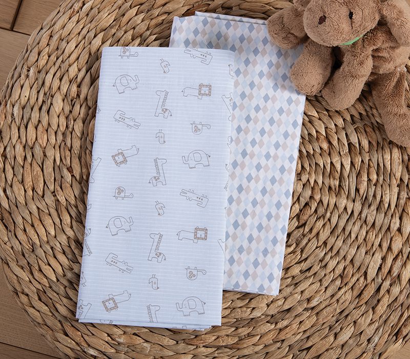 NEF-NEF ΒΡΕΦΙΚΑ ΣΕΤ ΣΕΝΤΟΝΙΑ ΛΙΚΝΟΥ FAVORITE TOYS 2ΤΜΧ, 100% ΒΑΜΒΑΚΙ