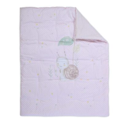 NEF-NEF ΒΡΕΦΙΚΟ ΠΑΠΛΩΜΑ CUTE SNAIL 110Χ140, ΥΦΑΣΜΑ:100% BAMB ΕΣΩΤ:100% ΠΟΛ - Image 2