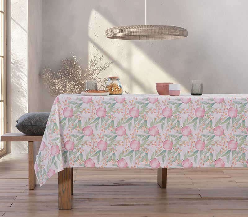 NEF-NEF ΤΡΑΠΕΖΟΜΑΝΤΗΛΟ APPLES 140X180, 50% BAMB-50% ΠΟΛ