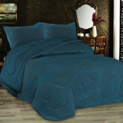 DIMcol Κουβερτοπάπλωμα Popcorn Fleece 700 gsm 1950 Petrol 220Χ240 100% Polyester