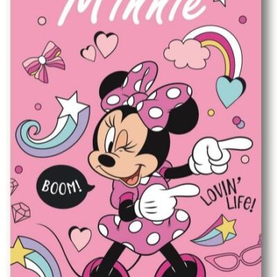 Disney Home Κουβέρτα Fleece Disney Home Minnie 08 100X140 Pink 100% Polyester