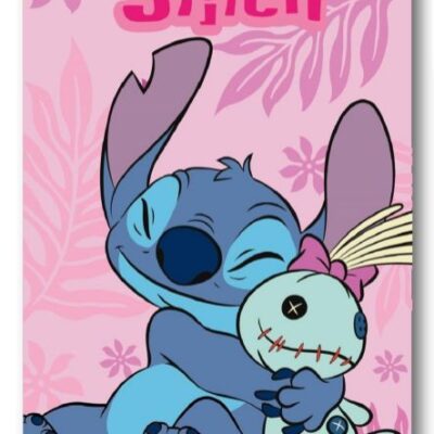 Disney Home Κουβέρτα Fleece Disney Home Stitch 25 100X140 Pink 100% Polyester
