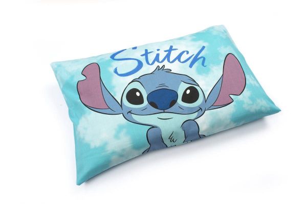 Disney Home Μαξιλαροθήκες Ζεύγος Disney Home Stitch 825 50X70 Turquoise 100% Cotton