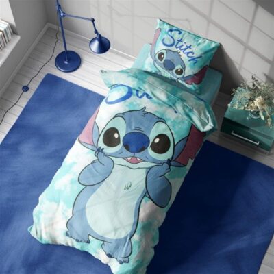 Disney Home Σεντόνια Σετ 2 τεμ Disney Home Stitch 822 160X240 Turquoise 100% Cotton