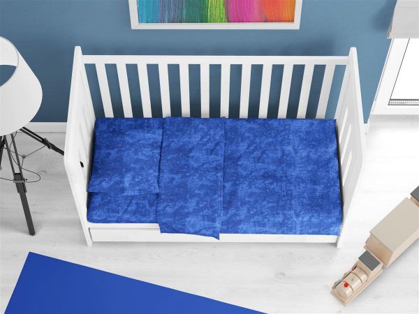 DIMcol Πάπλωμα bebe Premium Shadow 631 120X160 Electric Blue 100% Cotton