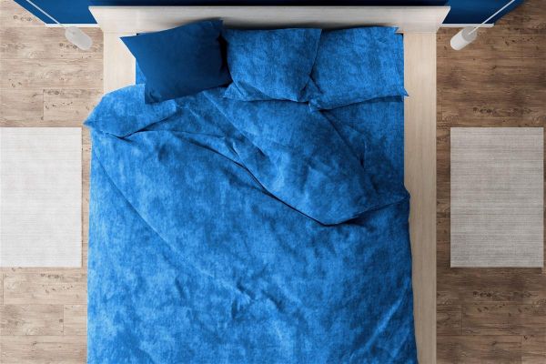 DIMcol Πάπλωμα Premium Shadow 631 220X240 Electric Blue 100% Cotton