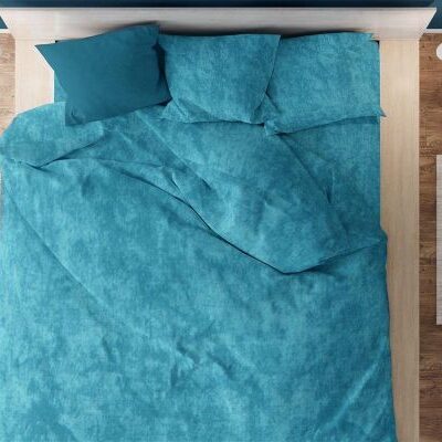 DIMcol Πάπλωμα Premium Shadow 620 220X240 Turquoise 100% Cotton