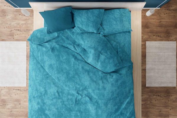 DIMcol Παπλωματοθήκη Premium Shadow 620 220X240 Turquoise 100% Cotton