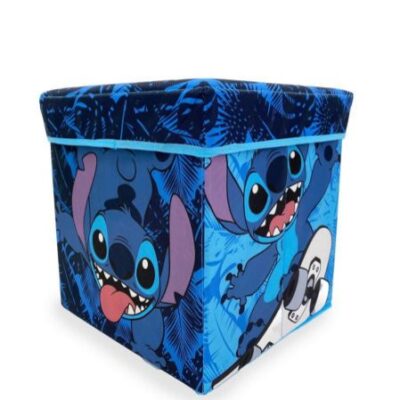 Disney Home Κουτί-Σκαμπό Disney Home Lilo & Stitch 06 30X30X30 Blue 100% Polyester - Image 2