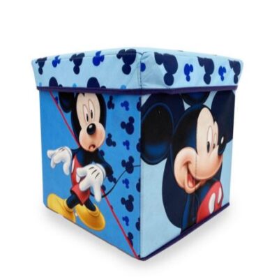 Disney Home Κουτί-Σκαμπό Disney Home Mickey 14 30X30X30 Sky Blue 100% Polyester