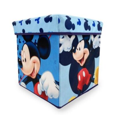 Disney Home Κουτί-Σκαμπό Disney Home Mickey 14 30X30X30 Sky Blue 100% Polyester - Image 2