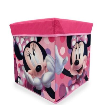 Disney Home Κουτί-Σκαμπό Disney Home Minnie 07 30X30X30 Pink 100% Polyester - Image 2