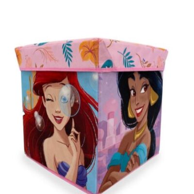 Disney Home Κουτί-Σκαμπό Disney Home Princess 08 30X30X30 Coral 100% Polyester