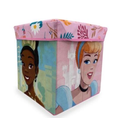 Disney Home Κουτί-Σκαμπό Disney Home Princess 08 30X30X30 Coral 100% Polyester - Image 2