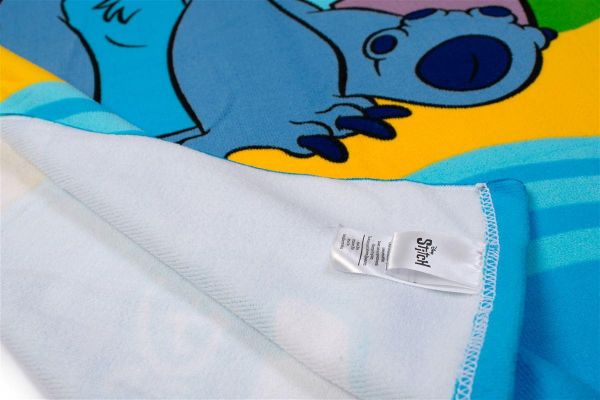 Disney Home Πετσέτα Θαλάσσης Quick Dry Disney Home Lilo & Stitch 75 70X140 Sky Blue 100% Microfiber - Image 2