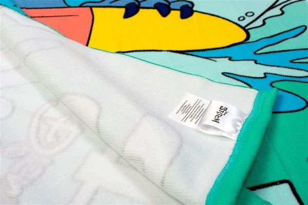 Disney Home Πετσέτα Θαλάσσης Quick Dry Disney Home Lilo & Stitch 784 70X140 Turquoise 100% Microfiber - Image 2