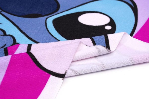 Disney Home Πετσέτα Θαλάσσης Quick Dry Disney Home Lilo & Stitch 91 70X140 Lilac 100% Microfiber - Image 2