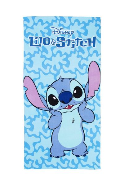Disney Home Πετσέτα Θαλάσσης Quick Dry Disney Home Lilo & Stitch 92 70X140 Sky Blue 100% Microfiber