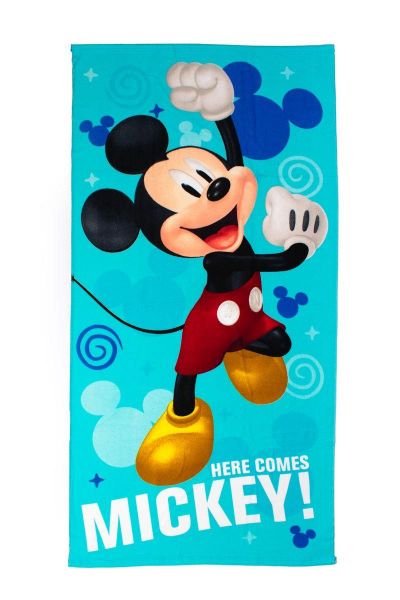 Disney Home Πετσέτα Θαλάσσης Quick Dry Disney Home Mickey 14 70X140 Sky Blue 100% Microfiber
