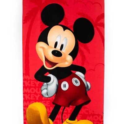 Disney Home Πετσέτα Θαλάσσης Quick Dry Disney Home Mickey 27 70X140 Red 100% Microfiber