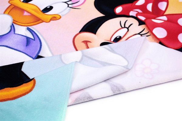 Disney Home Πετσέτα Θαλάσσης Quick Dry Disney Home Minnie & Daisy 22 70X140 Pink 100% Microfiber - Image 2