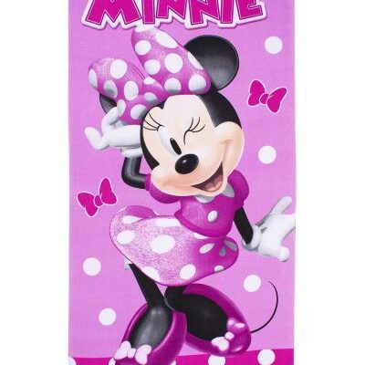 Disney Home Πετσέτα Θαλάσσης Quick Dry Disney Home Minnie 28 70X140 Pink 100% Microfiber