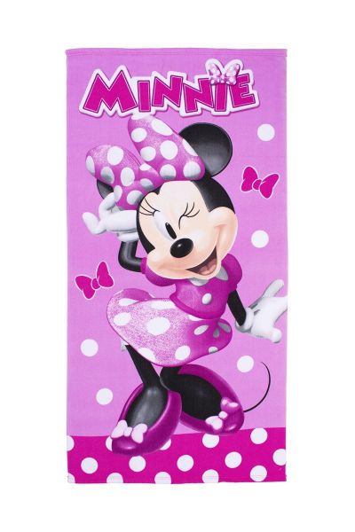 Disney Home Πετσέτα Θαλάσσης Quick Dry Disney Home Minnie 28 70X140 Pink 100% Microfiber