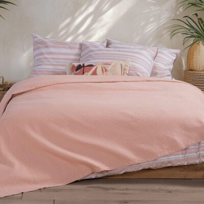 NEF-NEF ΚΟΥΒΕΡΤΑ ΠΙΚΕ ΜΟΝΗ NEW GOLF 160X240 NEF-NEF HOMEWARE, 100% ΒΑΜΒΑΚΙ - Image 2